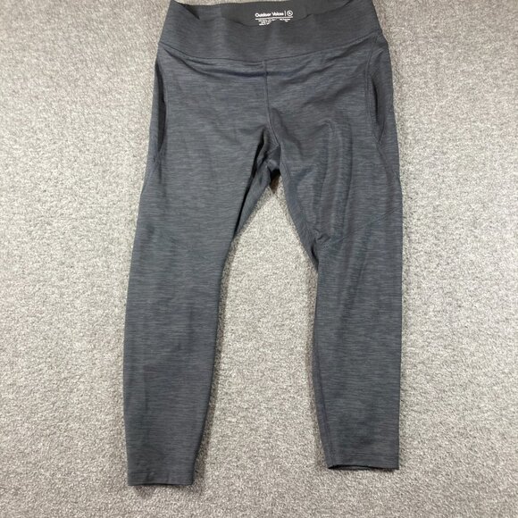 Outdoor Voices Heather Gray/Black Leggings Athletic Pants Womens Size XL - Picture 1 of 10